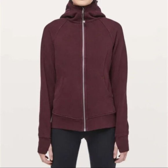 lululemon athletica Jackets & Blazers - Lululemon Scuba Hoodie Sweatshirt MSRP $118 Dark Adobe Zip Activewear 10